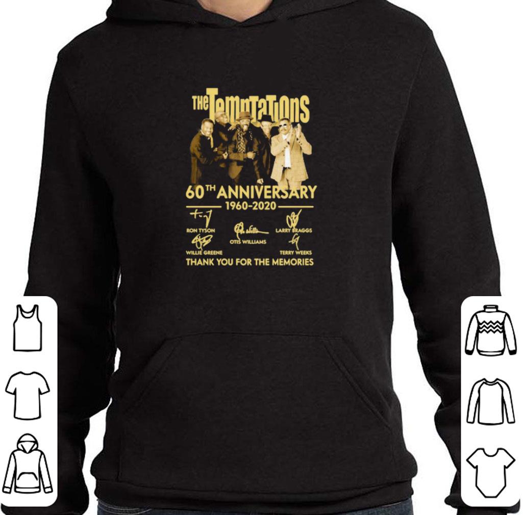 Hot The Temptations 60th anniversary 1960-2020 signed thank you for the memories shirt 9 Hot The Temptations 60th anniversary 1960-2020 signed thank you for the memories shirt