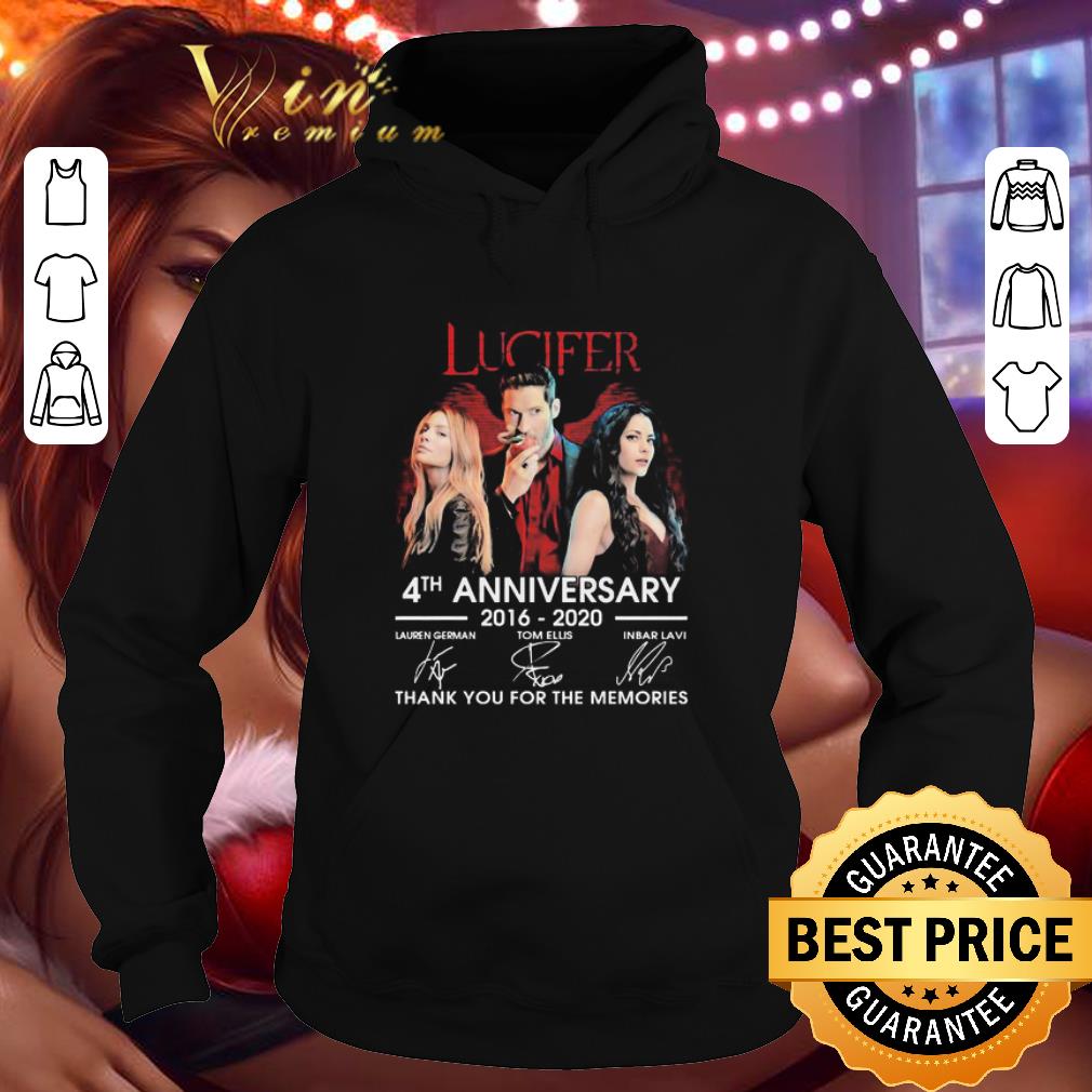 Lucifer 4th anniversary 2016-2020 thank you for the memories signatures shirt 9 Lucifer 4th anniversary 2016-2020 thank you for the memories signatures shirt