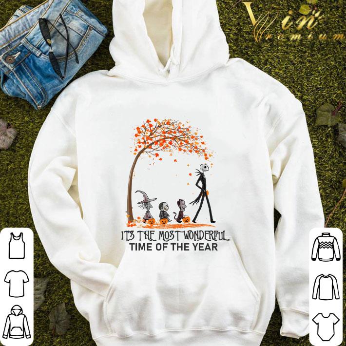 Leaf Autumn Jack Skellington and friends it's the most wonderful time of the year shirt 9 Leaf Autumn Jack Skellington and friends it's the most wonderful time of the year shirt
