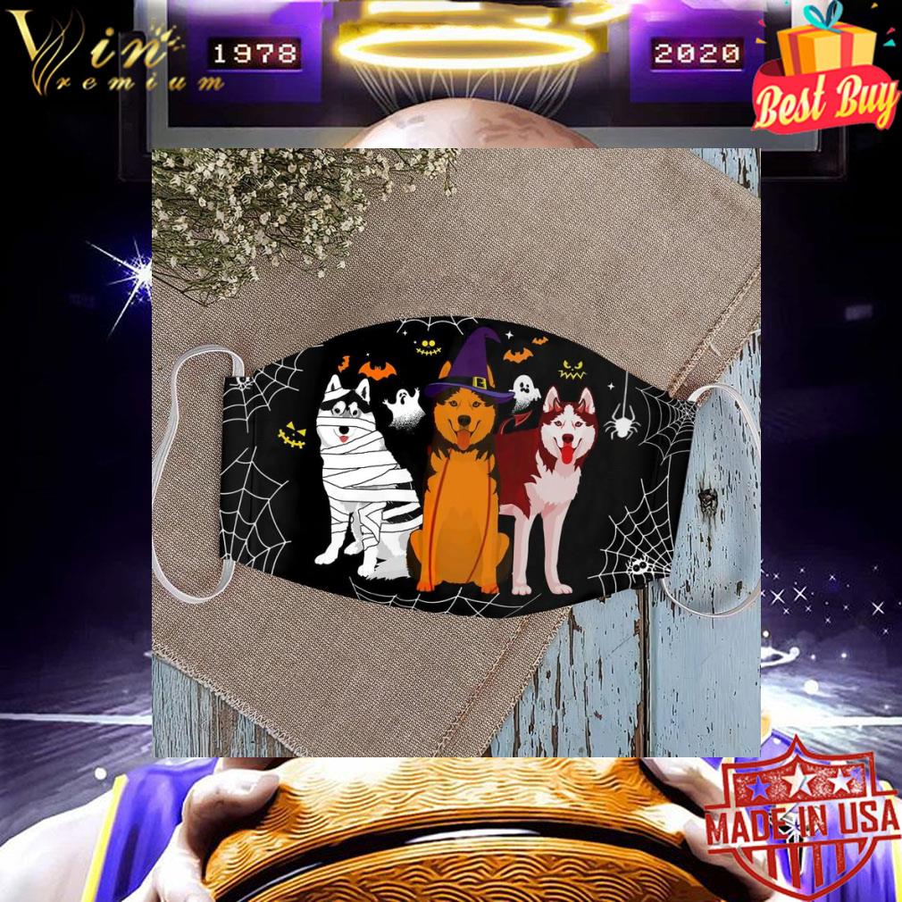 Husky In Halloween Costume face mask 9 Husky In Halloween Costume face mask