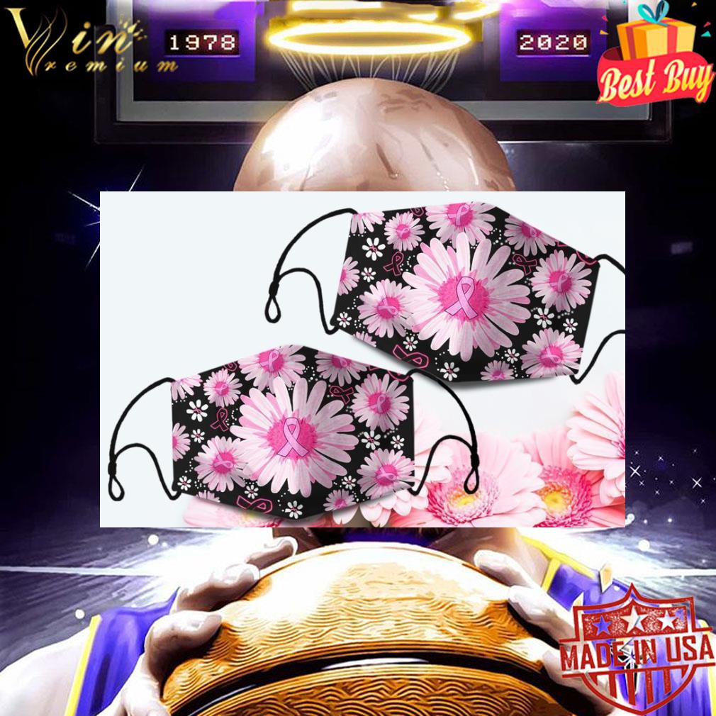 Breast Cancer Daisy flowers face mask 9 Breast Cancer Daisy flowers face mask