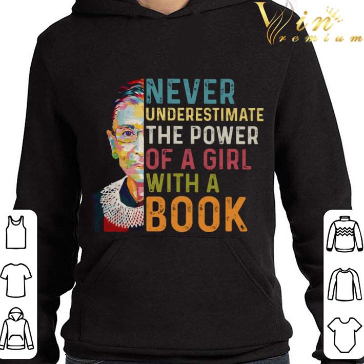 RBG Never Underestimate The Power Of A Girl With A Book Vintage shirt 9 RBG Never Underestimate The Power Of A Girl With A Book Vintage shirt