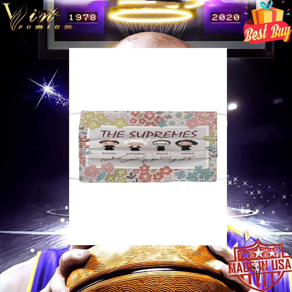 RBG The Supremes Elena Sandra Ruth Sonia signatures face mask 9 RBG The Supremes Elena Sandra Ruth Sonia signatures face mask