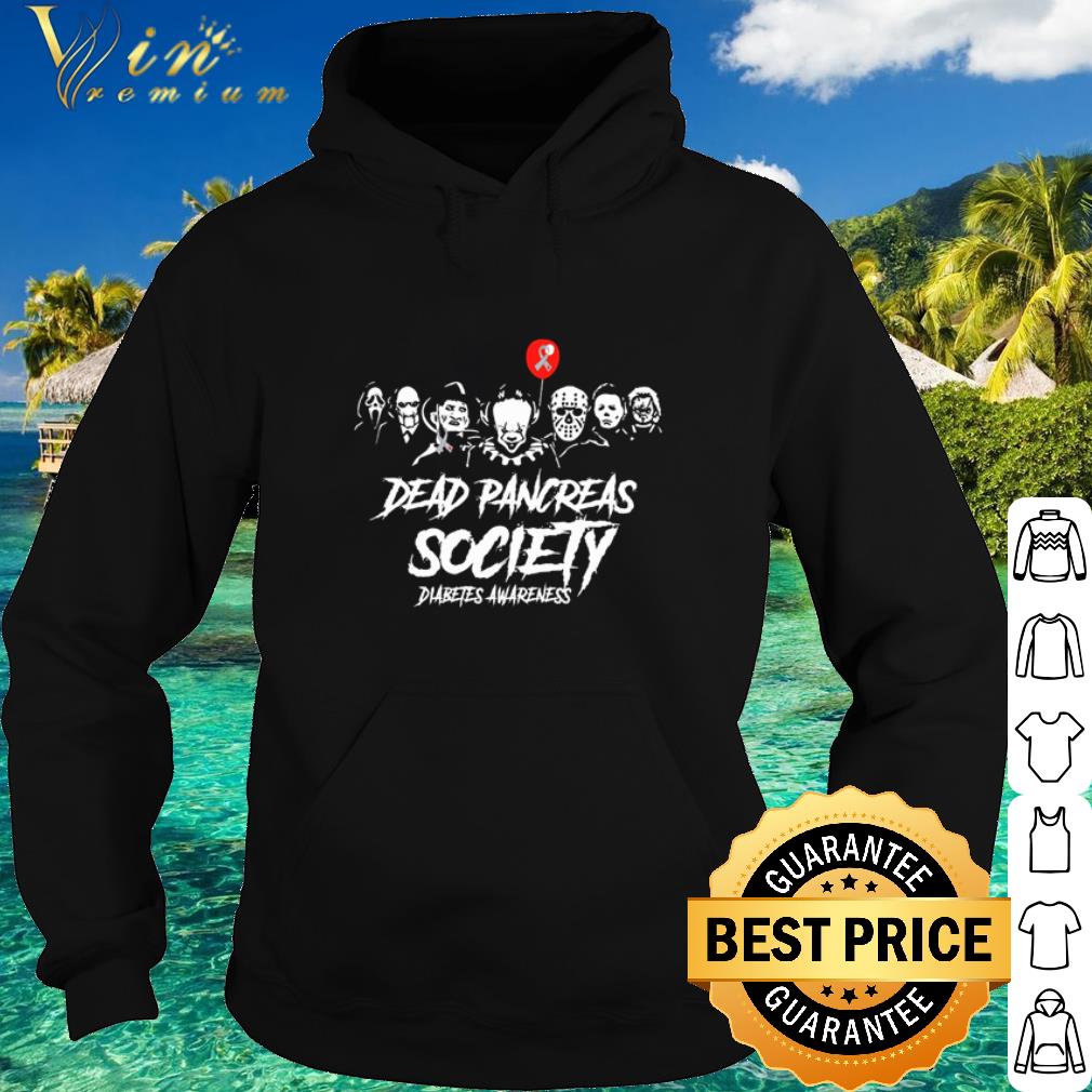 Official Horror Movie Characters Dead Pancreas Society Diabetes Awareness shirt 9 Official Horror Movie Characters Dead Pancreas Society Diabetes Awareness shirt