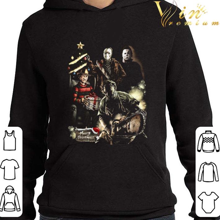 Horror characters Merry Christmas shirt 9 Horror characters Merry Christmas shirt
