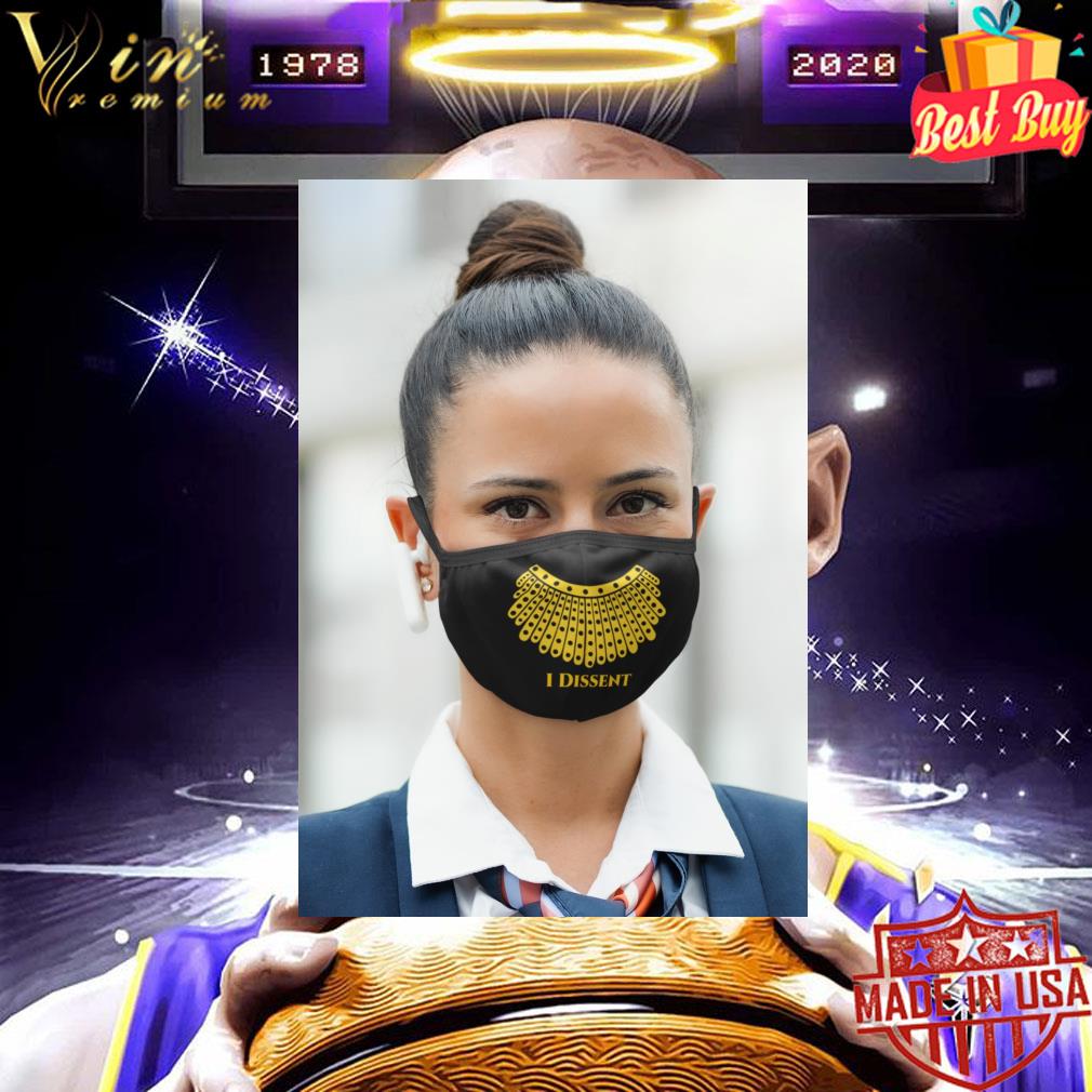 Ruth Bader Ginsburg Collar I Dissent face mask 9 Ruth Bader Ginsburg Collar I Dissent face mask