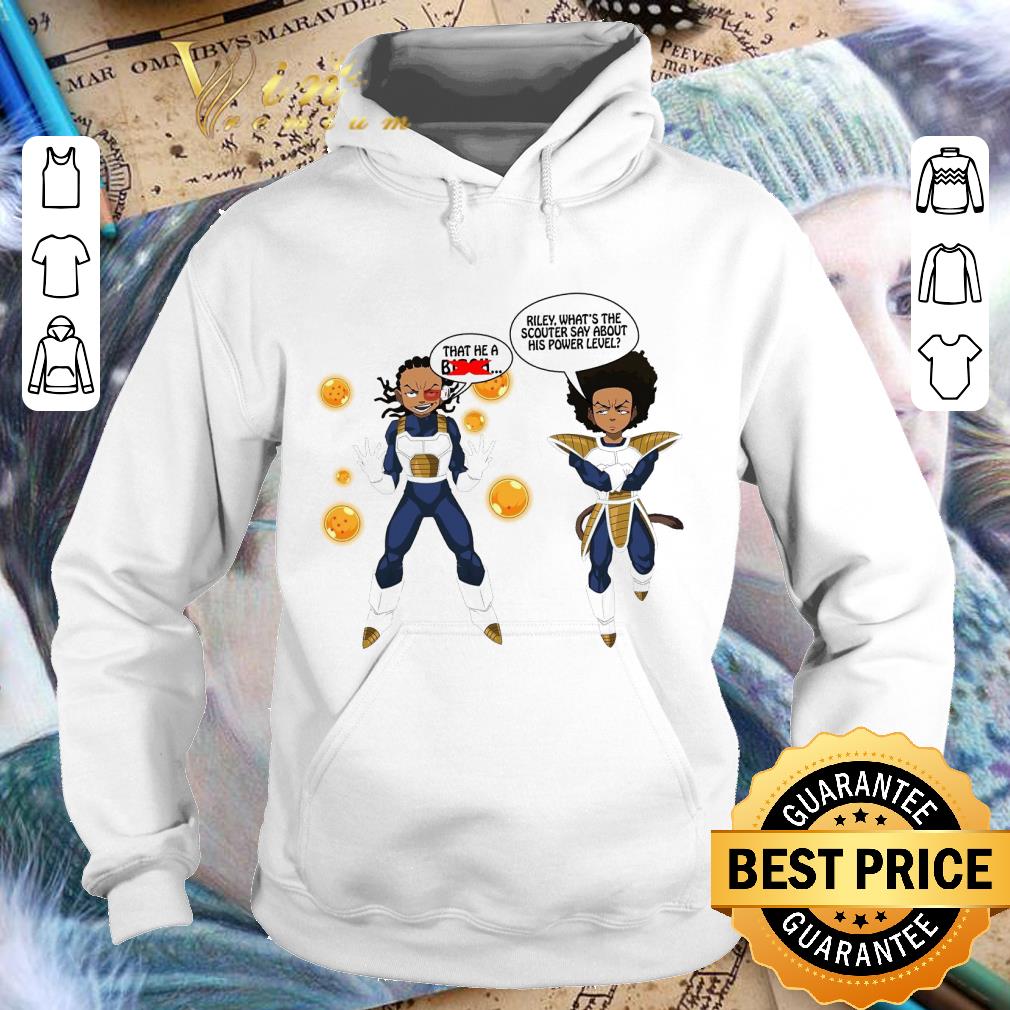 Hot Boondocks Vegeta Riley what's the scouter say about his power level shirt 9 Hot Boondocks Vegeta Riley what's the scouter say about his power level shirt