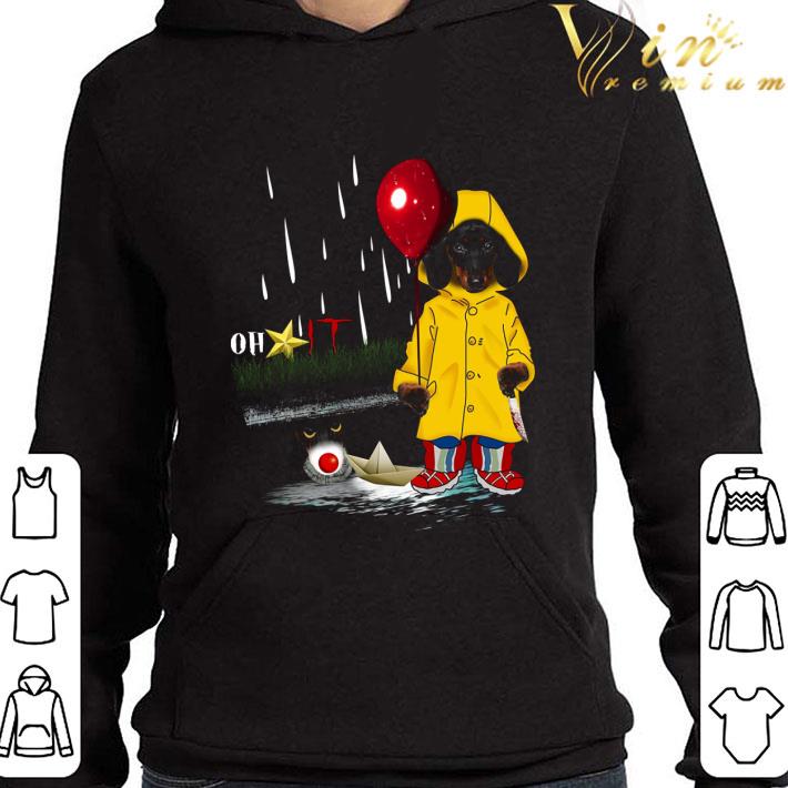 Dachshund mashup Pennywise oh IT Halloween shirt 9 Dachshund mashup Pennywise oh IT Halloween shirt