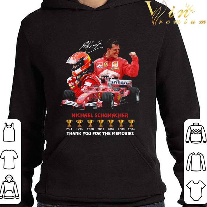 Michael Schumacher signature 7 cups thank you for the memories shirt 9 Michael Schumacher signature 7 cups thank you for the memories shirt