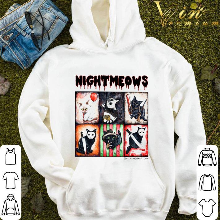 Horror Movie Characters Nightmeows Halloween Cats shirt 9 Horror Movie Characters Nightmeows Halloween Cats shirt