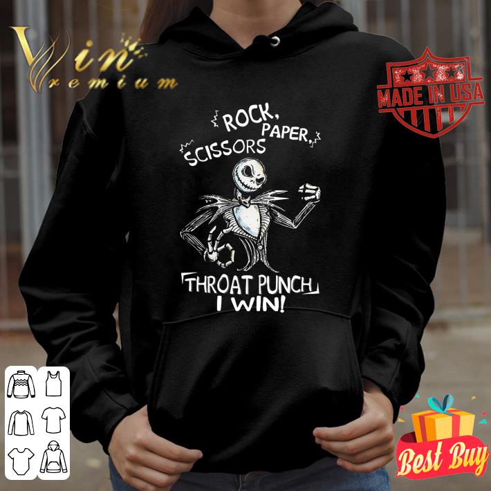 Funny Jack Skellington rock paper scissors throat punch i win shirt 9 Funny Jack Skellington rock paper scissors throat punch i win shirt