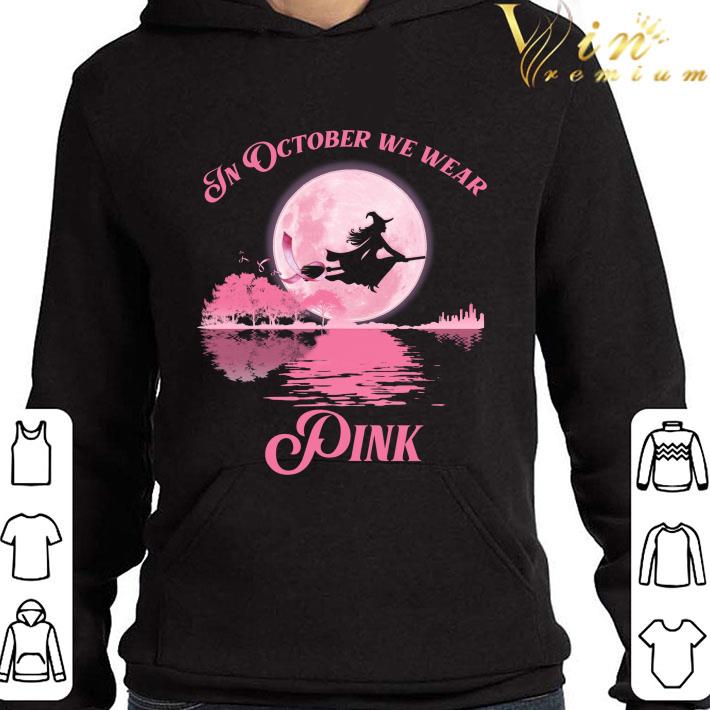 Witch In October We Wear Pink Breast Cancer guitar lake shirt 9 Witch In October We Wear Pink Breast Cancer guitar lake shirt