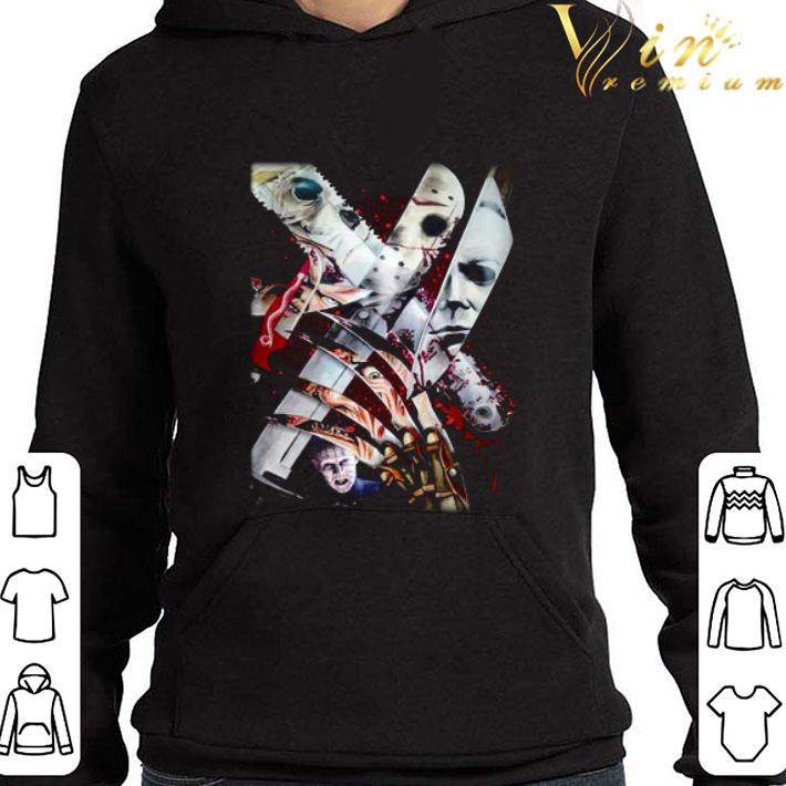 Weapons of horror movie characters shirt 9 Weapons of horror movie characters shirt