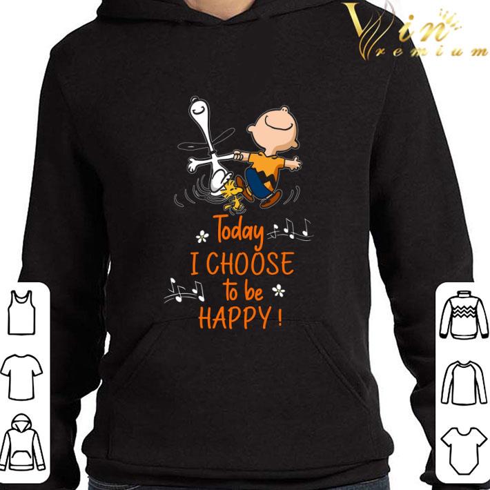 Snoopy and friends today i choose to be happy shirt 9 Snoopy and friends today i choose to be happy shirt