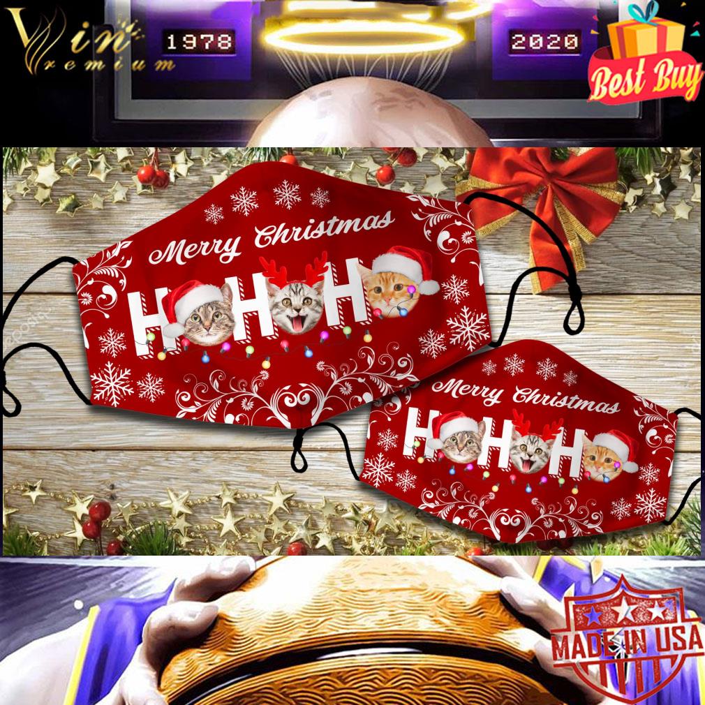 Cats Merry Christmas Ho Ho Ho Face Mask 9 Cats Merry Christmas Ho Ho Ho Face Mask