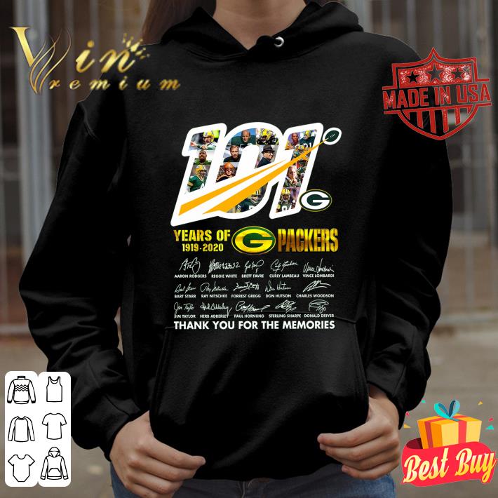 Best Green Bay Packers 101 years of 1919-2020 Packers signatures shirt 9 Best Green Bay Packers 101 years of 1919-2020 Packers signatures shirt