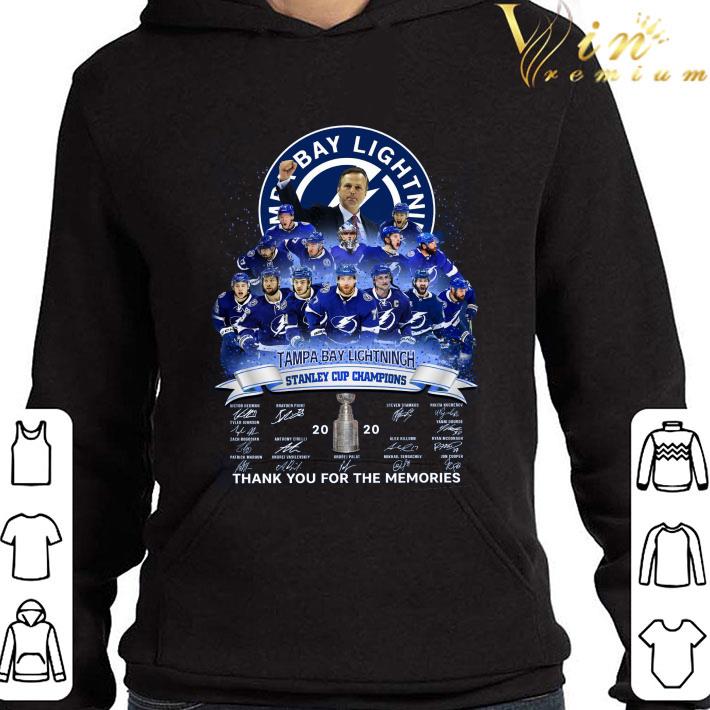 Tampa Bay Lightning Stanley Cup Champions 2020 thank you for the memories shirt 9 Tampa Bay Lightning Stanley Cup Champions 2020 thank you for the memories shirt