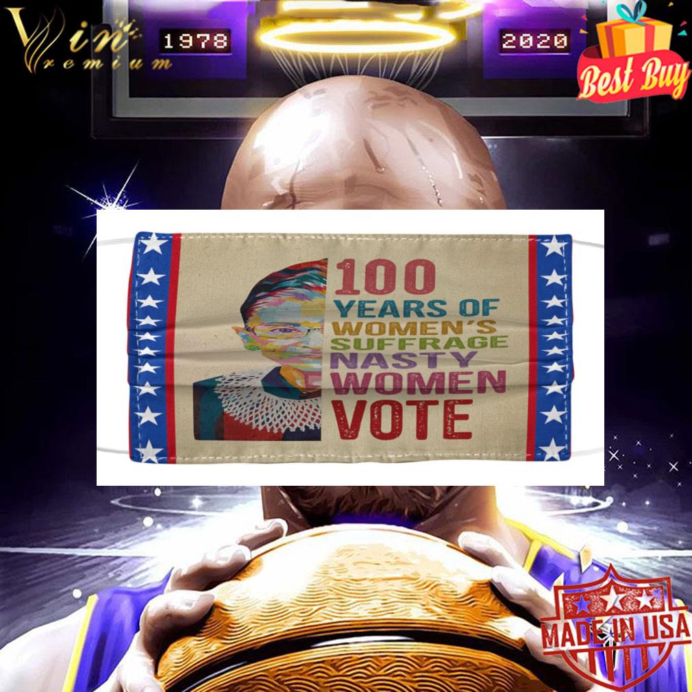RBG 100 years of women's suffrage Nasty women vote face mask 9 RBG 100 years of women's suffrage Nasty women vote face mask