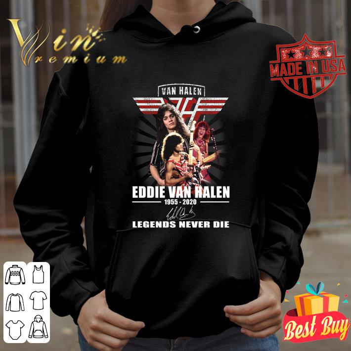 Premium Van Halen 1955-2020 Eddie Van Halen signature legends never die shirt 9 Premium Van Halen 1955-2020 Eddie Van Halen signature legends never die shirt
