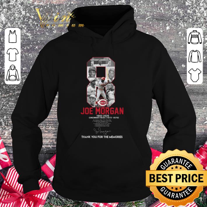 Awesome 8 Joe Morgan 1943-2020 Cincinnati Reds 1972-1979 signature shirt 9 Awesome 8 Joe Morgan 1943-2020 Cincinnati Reds 1972-1979 signature shirt