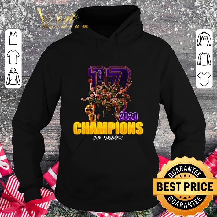 Original 17 Lakers Team 2020 Champions job finished shirt 9 Original 17 Lakers Team 2020 Champions job finished shirt