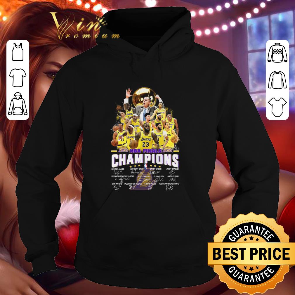 Team Los Angeles Lakers NBA Finals Champions signatures shirt 9 Team Los Angeles Lakers NBA Finals Champions signatures shirt