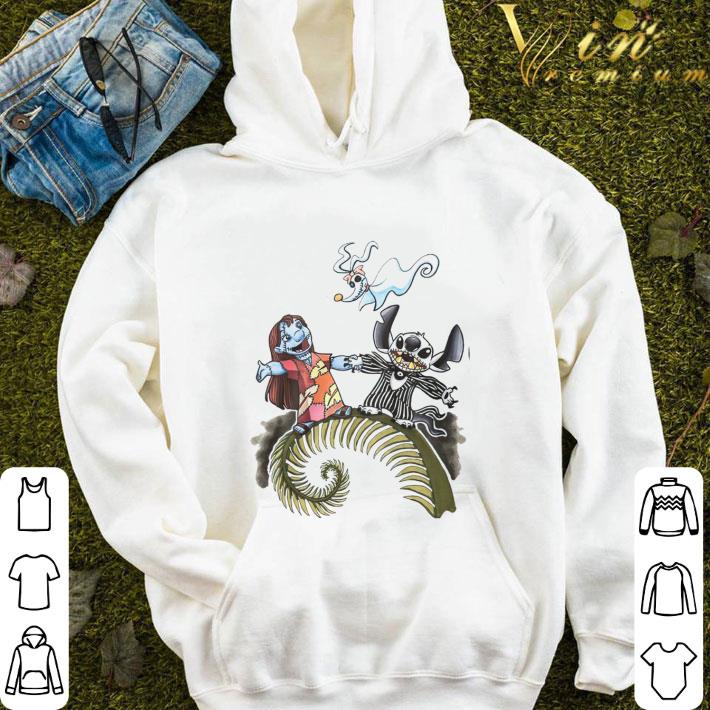 Lilo & Stitch mashup Jack Skellington Sally Zero Halloween shirt 9 Lilo & Stitch mashup Jack Skellington Sally Zero Halloween shirt