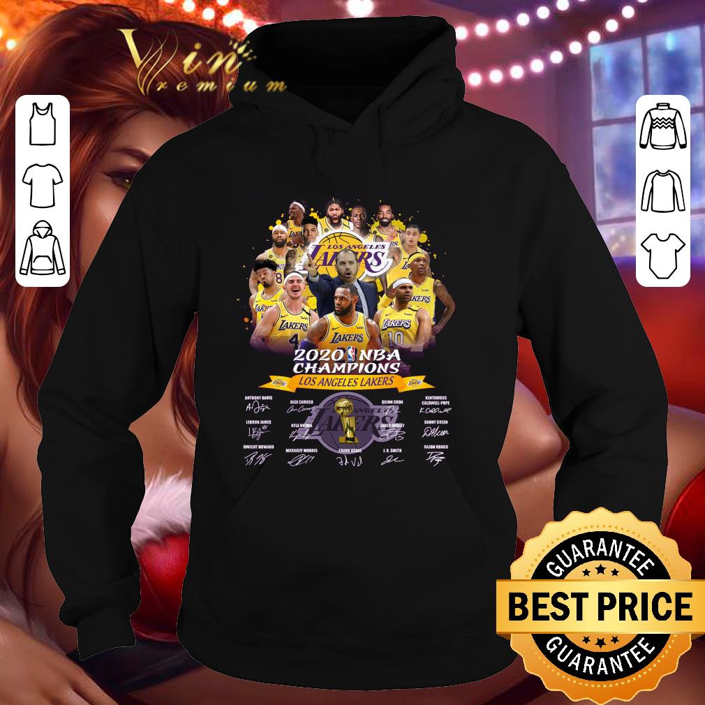 2020 NBA Champions Los Angeles Lakers signatures shirt 9 2020 NBA Champions Los Angeles Lakers signatures shirt