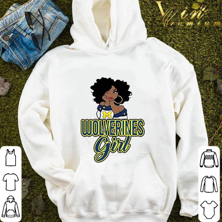 Black Girl Michigan Wolverines Girl shirt 9 Black Girl Michigan Wolverines Girl shirt