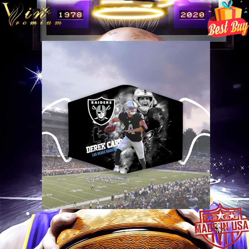 Oakland Raiders 4 Derek Carr signature Las Vegas Raiders face mask 9 Oakland Raiders 4 Derek Carr signature Las Vegas Raiders face mask