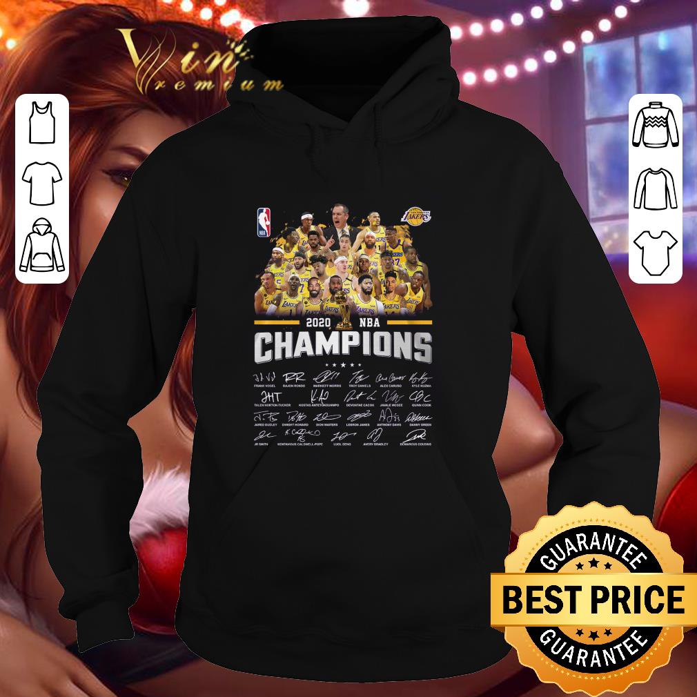 Logo Lakers 2020 NBA Champions signatures shirt 9 Logo Lakers 2020 NBA Champions signatures shirt