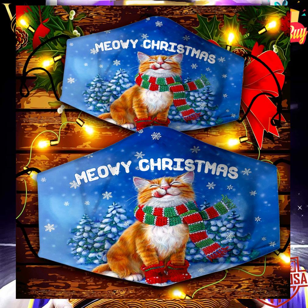 Cat meowy Christmas face mask 9 Cat meowy Christmas face mask