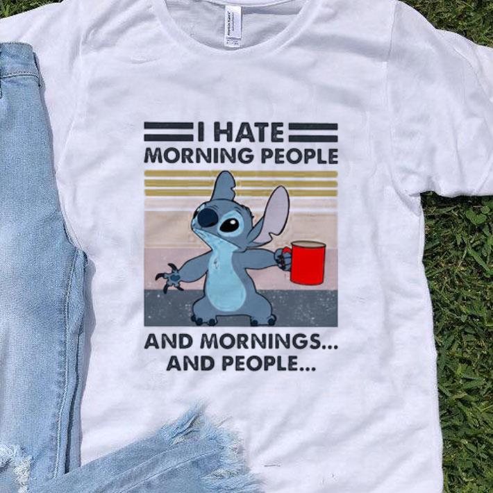 Vintage Disney Stitch I Hate Morning People And Mornings And People 
