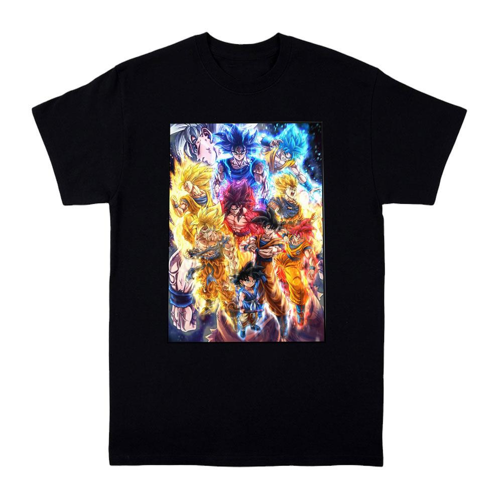 Dragon Ball Z Poster Goku Anime Poster Tshirt - Christmas In July Watermelon Xmas Tree Summer Shirt