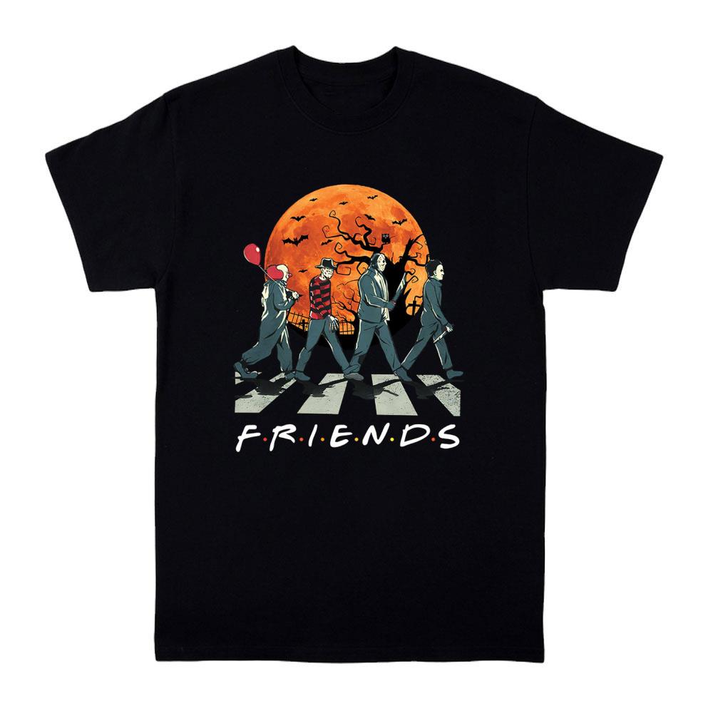 Friends Horror Movies Halloween Characters Tshirt - Premium One Piece Luffy, Chopper, Zoro Shirt, Hoodies