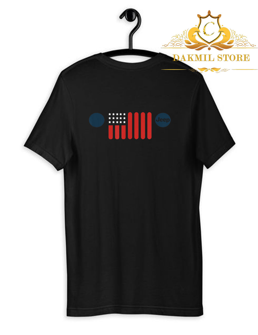 Mens Jeep Patriotic 7 Slot Grille T Shirt