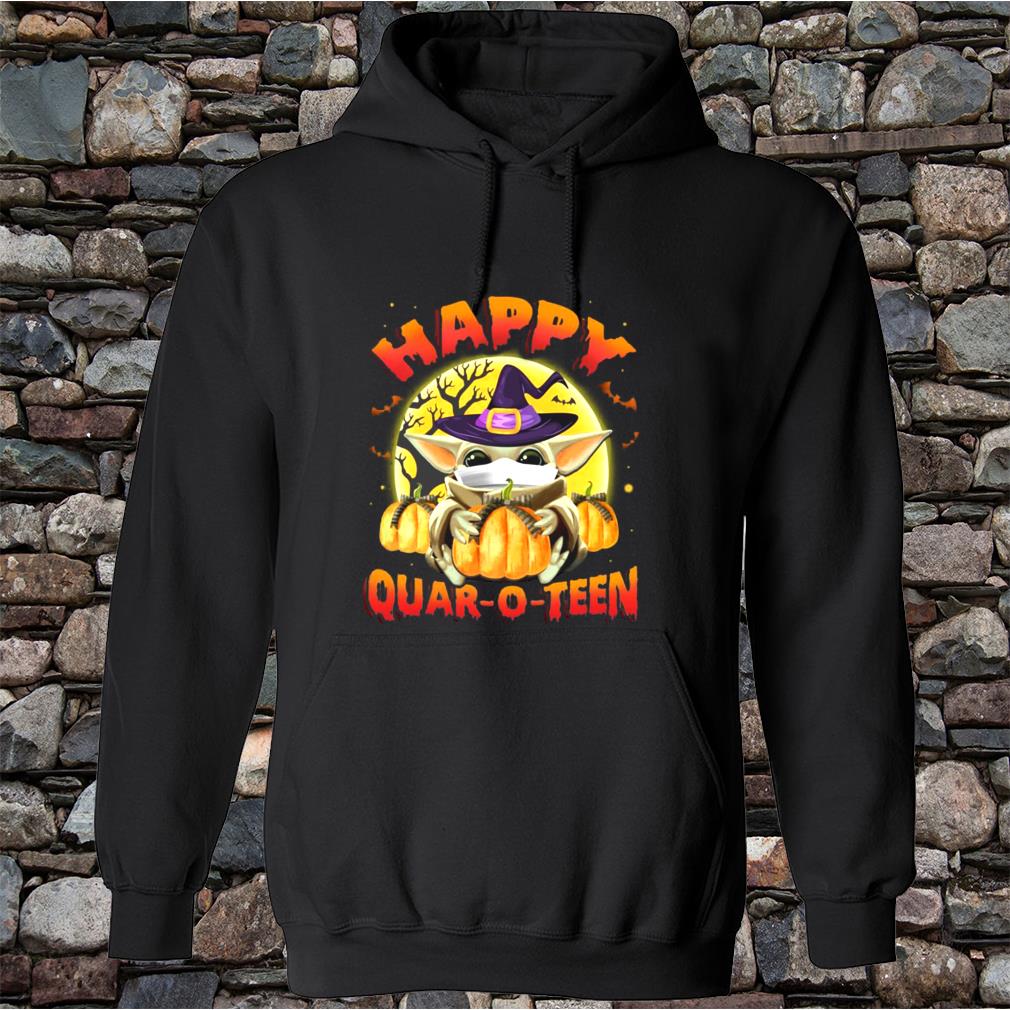 Happy Quar-o-teen Halloween Shirt, Baby Yoda Halloween Shirt, Hoodies
