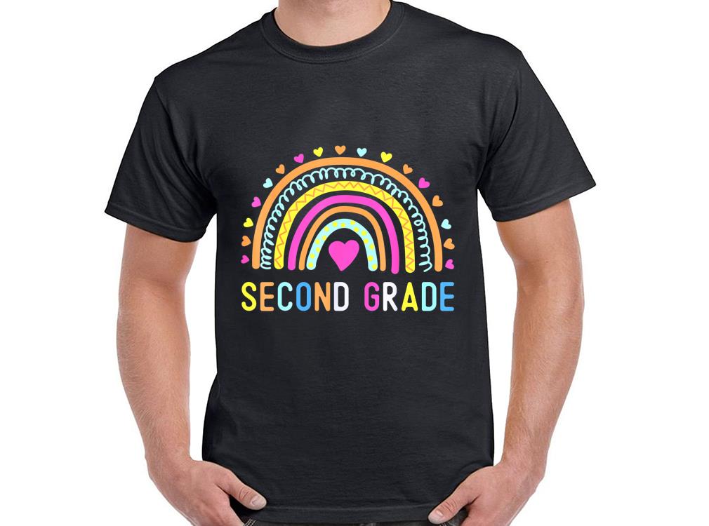 Second Grade Shirt, Second Grade Teacher Shirt, 2nd Second Grade Rainbow Sweatshirt, Shirt