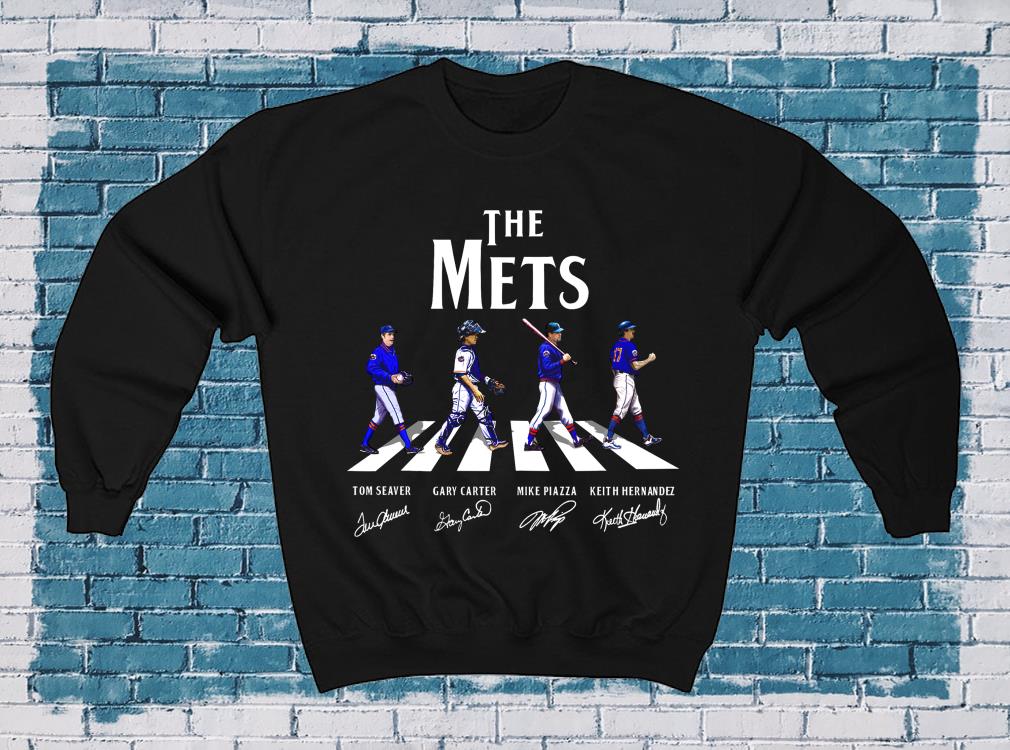 The New York Mets Baseball Abbey Road Signatures Shirt, 2021 New York Mets Sweatshirt Shirt