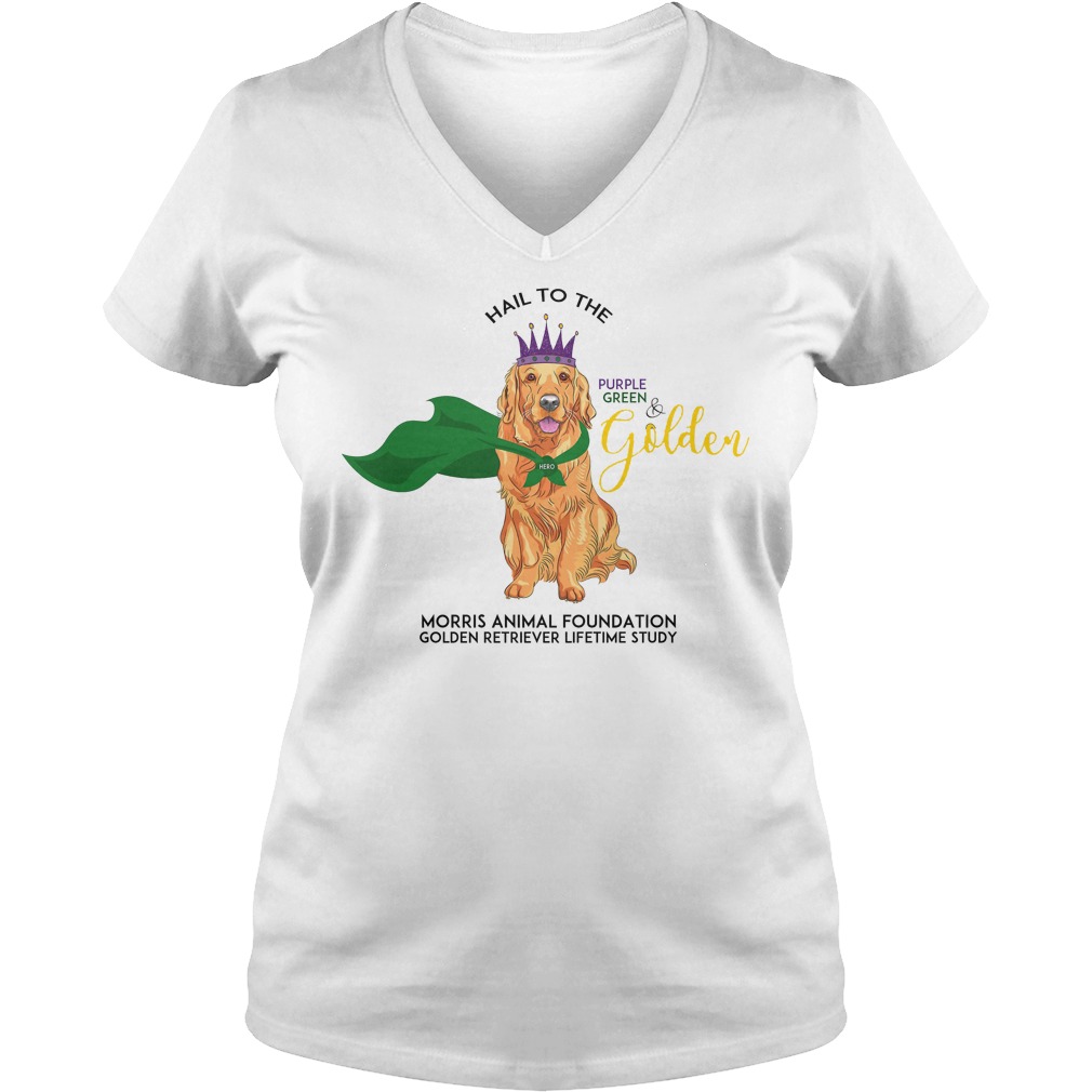 Grls Mardi Paws Hail To The Purple Green & Golden Shirt 5 Grls Mardi Paws Hail To The Purple Green & Golden V Neck
