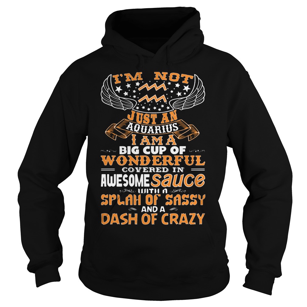 I'm Not Just An Aquarius I Am A Big Cup Of Wonderful Covered In Awesome Sauce Shirt 2 I'm Not Just An Aquarius I Am A Big Cup Of Wonderful Covered In Awesome Sauce Hoodie