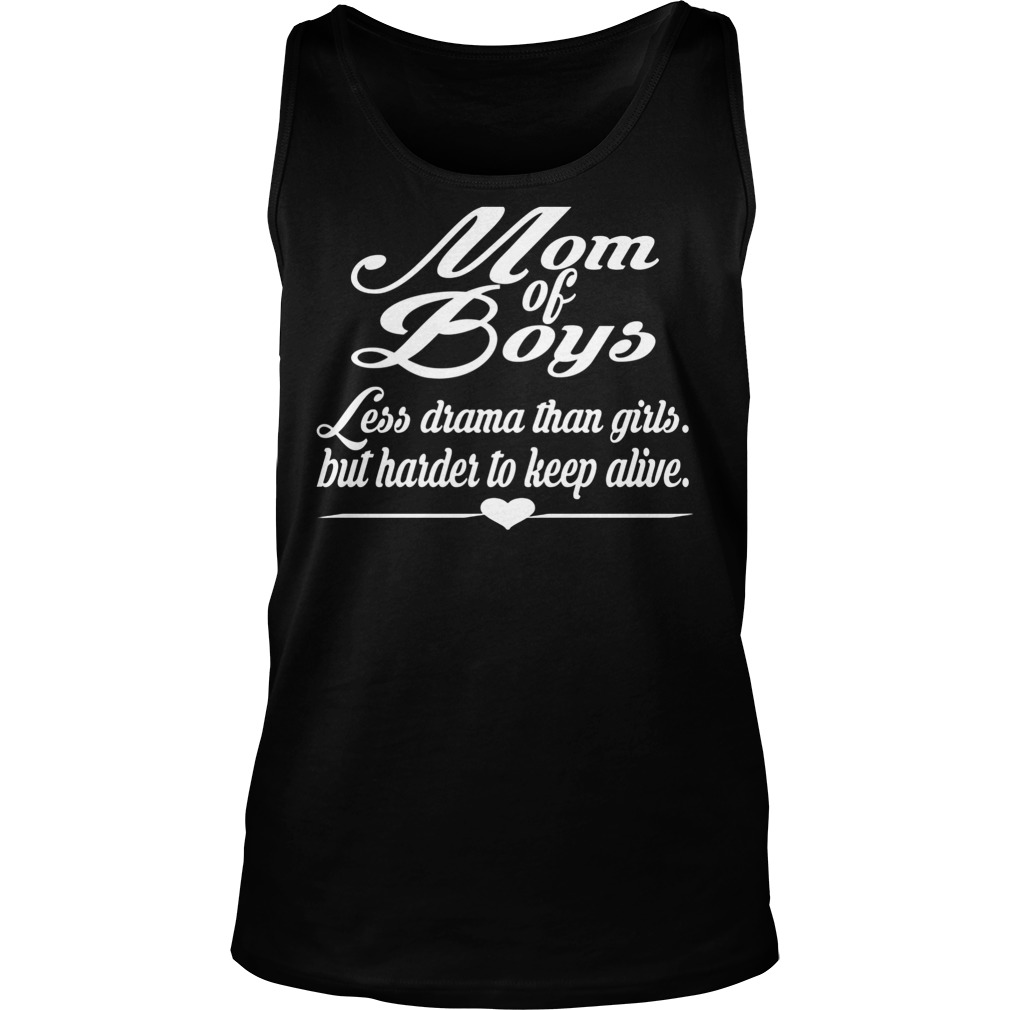 Mom Of Boy Less Drama Than Girls But Harder To Keep Alive Tanktop
