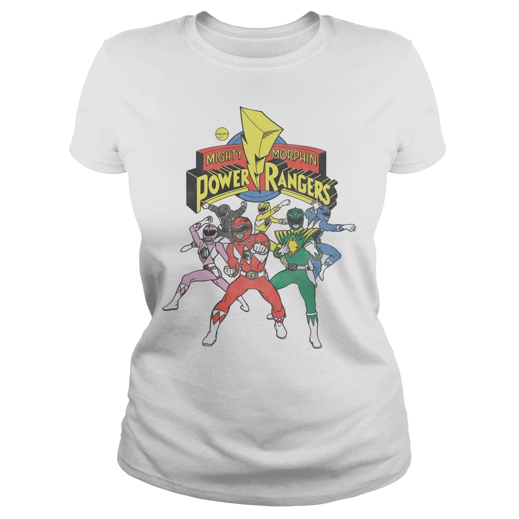 Retro Power Rangers Morphin Time Shirt 7 Retro Power Rangers Morphin Time Ladies