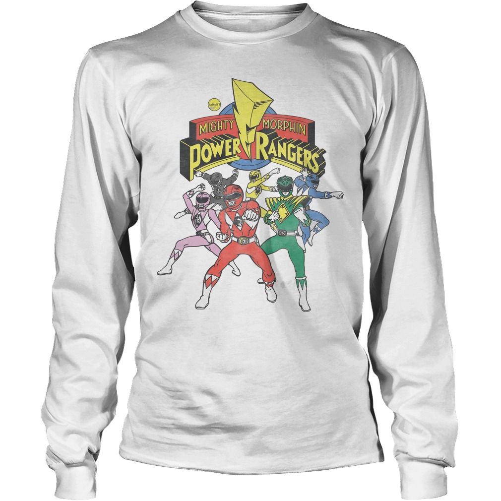 Retro Power Rangers Morphin Time Shirt 4 Retro Power Rangers Morphin Time Longsleeve