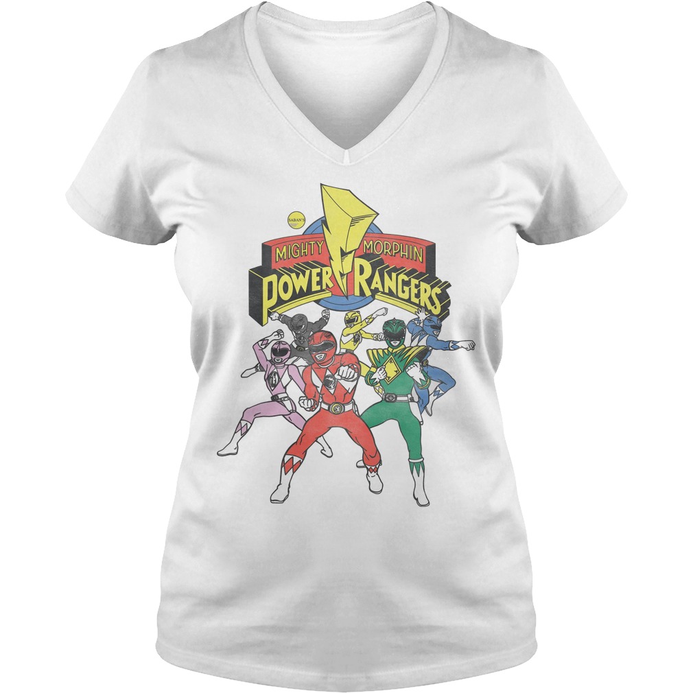 Retro Power Rangers Morphin Time Shirt 6 Retro Power Rangers Morphin Time V Neck