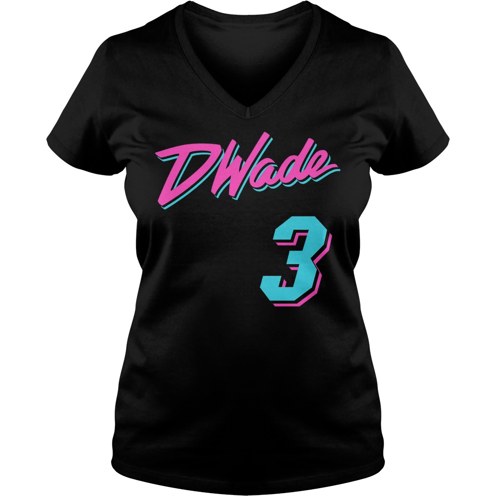Vice Wade Jersey Script Dwade 3 Shirt 5 Vice Wade Jersey Script Dwade 3 V Neck