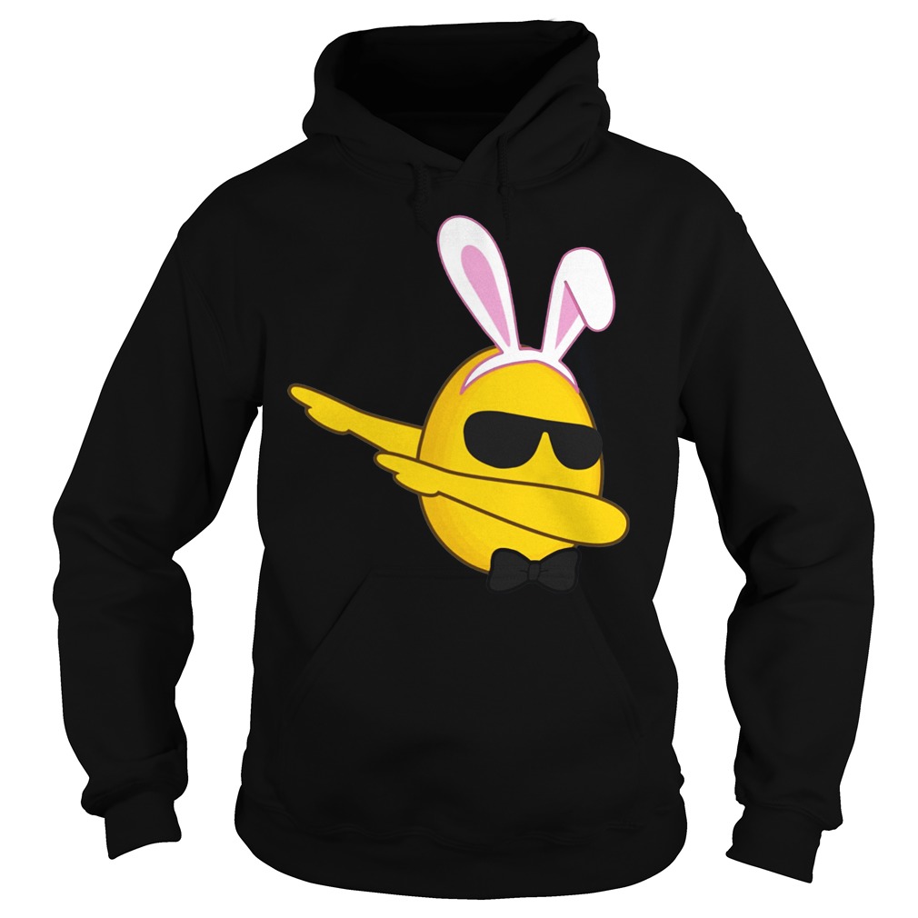 Funny Dabbing Emoji Bunny Easter Shirt 2 Funny Easter Egg Faces Emoji Hoodies