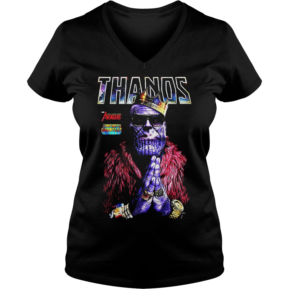 Thanos King Of Golden Shirt 5 Thanos King Of Golden V Neck
