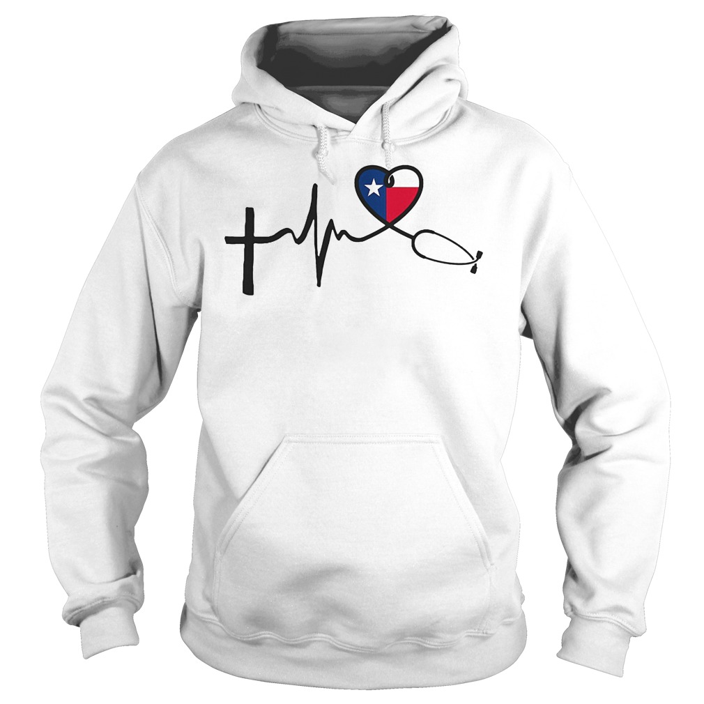 Heartbeat Faith Hope Love Texas Hoodie