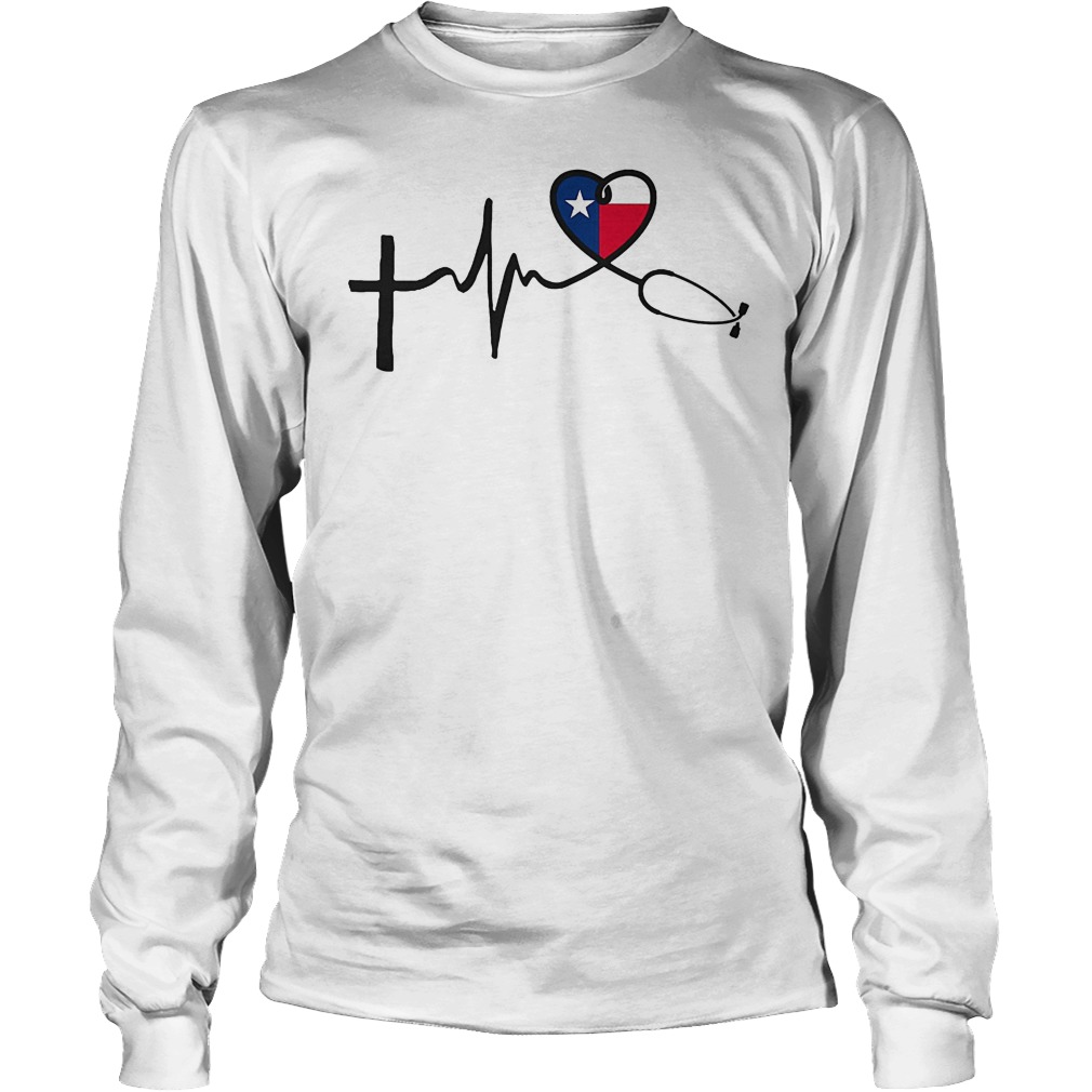 Heartbeat Faith Hope Love Texas Longsleeve